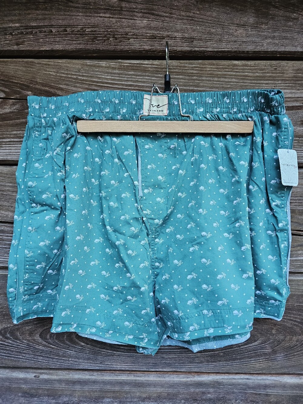 NWT Free People Intimately Day to Day Floral Boxer Shorts Green Combo XL - Picture 6 of 13